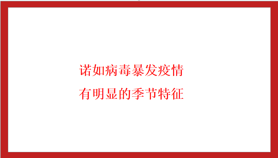 諾如病毒暴發(fā)疫情有明顯的季節(jié)特征